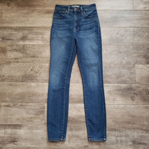 Madewell Jeans Women’s Curvy High Rise Skinny Blue 25 - Picture 2 of 11